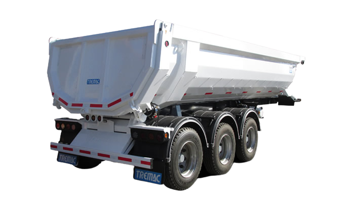 Semirremolque tolva para transporte de bolas de molienda, mineral y materiales a granel